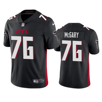 Nike Atlanta Falcons #76 Kaleb McGary Black Authentic Stitched NFL Jersey