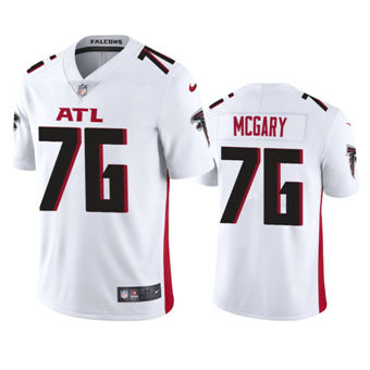 Nike Atlanta Falcons #76 Kaleb McGary White Authentic Stitched NFL Jersey