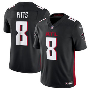 Nike Atlanta Falcons #8 Kyle Pitts Black Vapor Untouchable Authentic Stitched NFL Jerseys