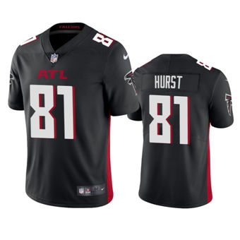 Nike Atlanta Falcons #81 Hayden Hurst Black Authentic Stitched NFL Jersey