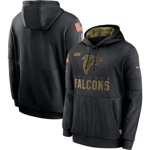 Nike Atlanta Falcons 2020 Black Salute to Service Pullover Hoodie
