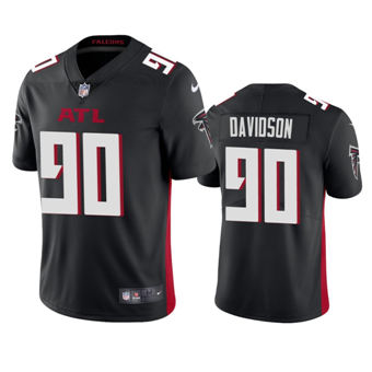 Nike Atlanta Falcons #90 Marlon Davidson Black Authentic Stitched NFL Jersey
