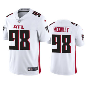Nike Atlanta Falcons #98 Takkarist McKinley White Authentic Stitched NFL Jersey