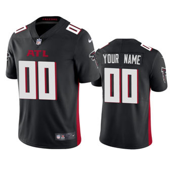 Nike Atlanta Falcons Customized Black Vapor Untouchable Authentic Stitched NFL Jerseys