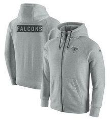 Nike Atlanta Falcons Nike Gridiron Gray 2.0 Full-Zip Hoodie - Ash
