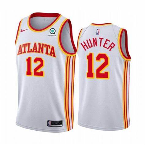 Nike Atlanta Hawks #12 De'Andre Hunter White Authentic Stitched NBA Jersey