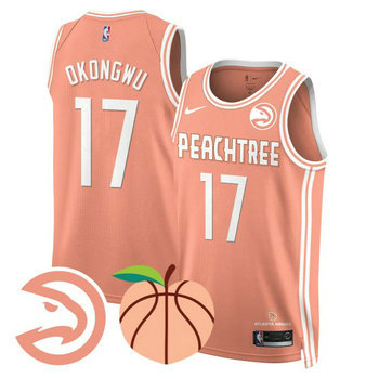 Nike Atlanta Hawks #17 Onyeka Okongwu Peachtree City Edition Jersey