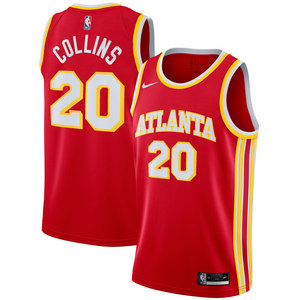 Nike Atlanta Hawks #20 John Collins Red Authentic Stitched NBA Jersey