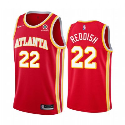 Nike Atlanta Hawks #22 Cam Reddish Red Authentic Stitched NBA Jersey