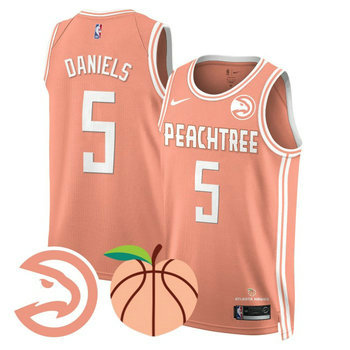 Nike Atlanta Hawks #5 Dyson Daniels Peachtree City Edition Jersey