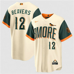 Nike Baltimore Orioles #12 Dylan Beavers Natural 2026 City MLB Jersey