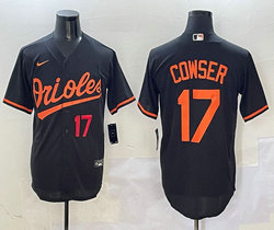 Nike Baltimore Orioles #17 Colton Cowser Black Authentic Stitched MLB Jersey