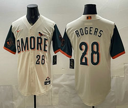 Nike Baltimore Orioles #28 Trevor Rogers Natural 2026 City MLB Jersey