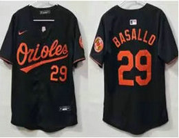 Nike Baltimore Orioles #29 Samuel Basallo Black Authentic Stitched MLB jersey