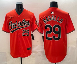Nike Baltimore Orioles #29 Samuel Basallo Orange Authentic Stitched MLB jersey