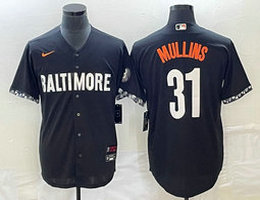 Nike Baltimore Orioles #31 Cedric Mullins Black 2023 City Game Authentic Stitched MLB Jersey