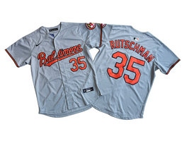 Nike Baltimore Orioles #35 Adley Rutschman Gray Limited MLB Jersey