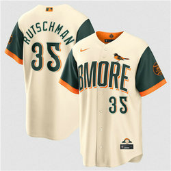 Nike Baltimore Orioles #35 Adley Rutschman Natural 2026 City MLB Jersey