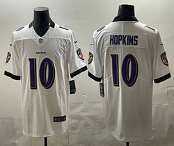 Nike Baltimore Ravens #10 DeAndre Hopkins White Authentic Stitched NFL Jersey