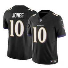 Nike Baltimore Ravens #10 Emory Jones Black 2023 F.U.S.E. Football Stitched Jersey