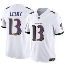 Nike Baltimore Ravens #13 Devin Leary White Vapor Untouchable Authentic Stitched NFL Jersey