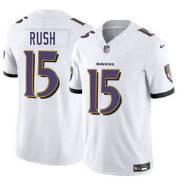 Nike Baltimore Ravens #15 Cooper Rush Blue 2025 Draft Stitched NFL Jersey