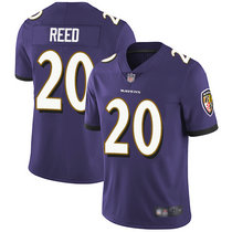 Nike Baltimore Ravens #20 Ed Reed Purple Vapor Untouchable Limited Authentic Stitched NFL Jersey