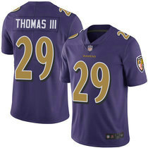 Nike Baltimore Ravens #29 Earl Thomas III Purple Rush Limited Authentic Stitched NFL Jersey