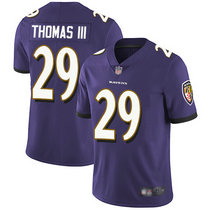 Nike Baltimore Ravens #29 Earl Thomas III Purple Vapor Untouchable Limited Authentic Stitched NFL Jersey