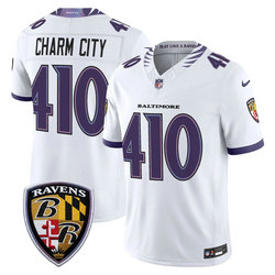 Nike Baltimore Ravens #410 Charm City White 2026 Authentic Stitched NFL Jersey