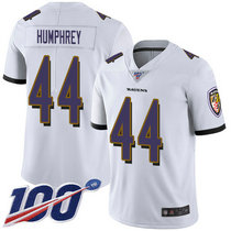 Nike Baltimore Ravens #44 Marlon Humphrey 100th Season White Vapor Untouchable Authentic Stitched NFL Jersey