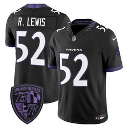 Nike Baltimore Ravens #52 Ray Lewis Black 2026 Authentic Stitched NFL Jersey