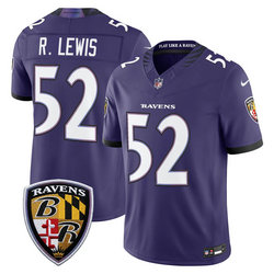 Nike Baltimore Ravens #52 Ray Lewis Purple 2026 Authentic Stitched NFL Jersey