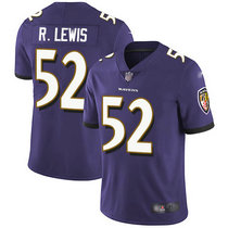 Nike Baltimore Ravens #52 Ray Lewis Purple Vapor Untouchable Limited Authentic Stitched NFL Jersey