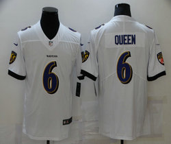 Nike Baltimore Ravens #6 Patrick Queen White Vapor Untouchable Authentic Stitched NFL Jersey