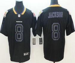 Nike Baltimore Ravens #8 Lamar Jackson Lights Out Black Vapor Untouchable Authentic Stitched NFL jersey