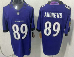Nike Baltimore Ravens #89 Mark Andrews Purple 2026 Authentic Stitched NFL Jersey