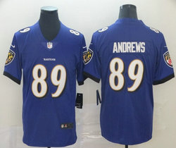 Nike Baltimore Ravens #89 Mark Andrews Purple Vapor Untouchable Limited Authentic Stitched NFL Jersey