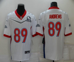 Nike Baltimore Ravens #89 Mark Andrews White 2022 all star Authentic Stitched NFL Jersey