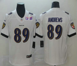 Nike Baltimore Ravens #89 Mark Andrews White Vapor Untouchable Limited Authentic Stitched NFL Jersey