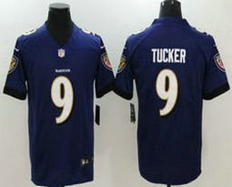 Nike Baltimore Ravens #9 Justin Tucker Purple Vapor Untouchable Limited Authentic Stitched NFL Jersey