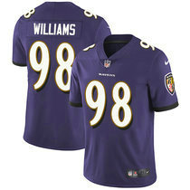 Nike Baltimore Ravens #98 Brandon Williams Purple Vapor Untouchable Limited Authentic Stitched NFL Jersey