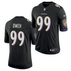 Nike Baltimore Ravens #99 Odafe Oweh Black Vapor Untouchable Authentic Stitched NFL Jersey