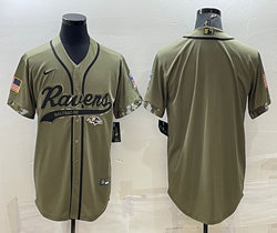 Nike Baltimore Ravens Blank 2022 Salute To Service Joint baseball jersey