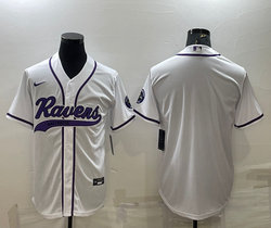 Nike Baltimore Ravens White Joint Authentic Stitched baseball jersey