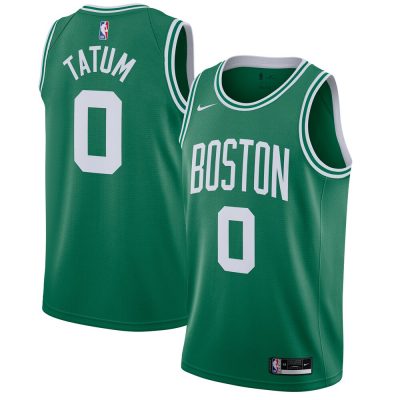 Nike Boston Celtics #0 Jayson Tatum Green Authentic Stitched NBA Jersey