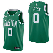 Nike Boston Celtics #0 Jayson Tatum Green Game Authentic Stitched NBA Jersey