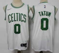 Nike Boston Celtics #0 Jayson Tatum White 75th anniversary Authentic Stitched NBA jersey