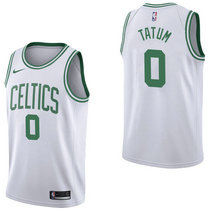 Nike Boston Celtics #0 Jayson Tatum White Game Authentic Stitched NBA Jersey