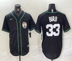 Nike Boston Celtics #33 Larry Bird Black Joint 2(II) Authentic Stitched baseball jerseys